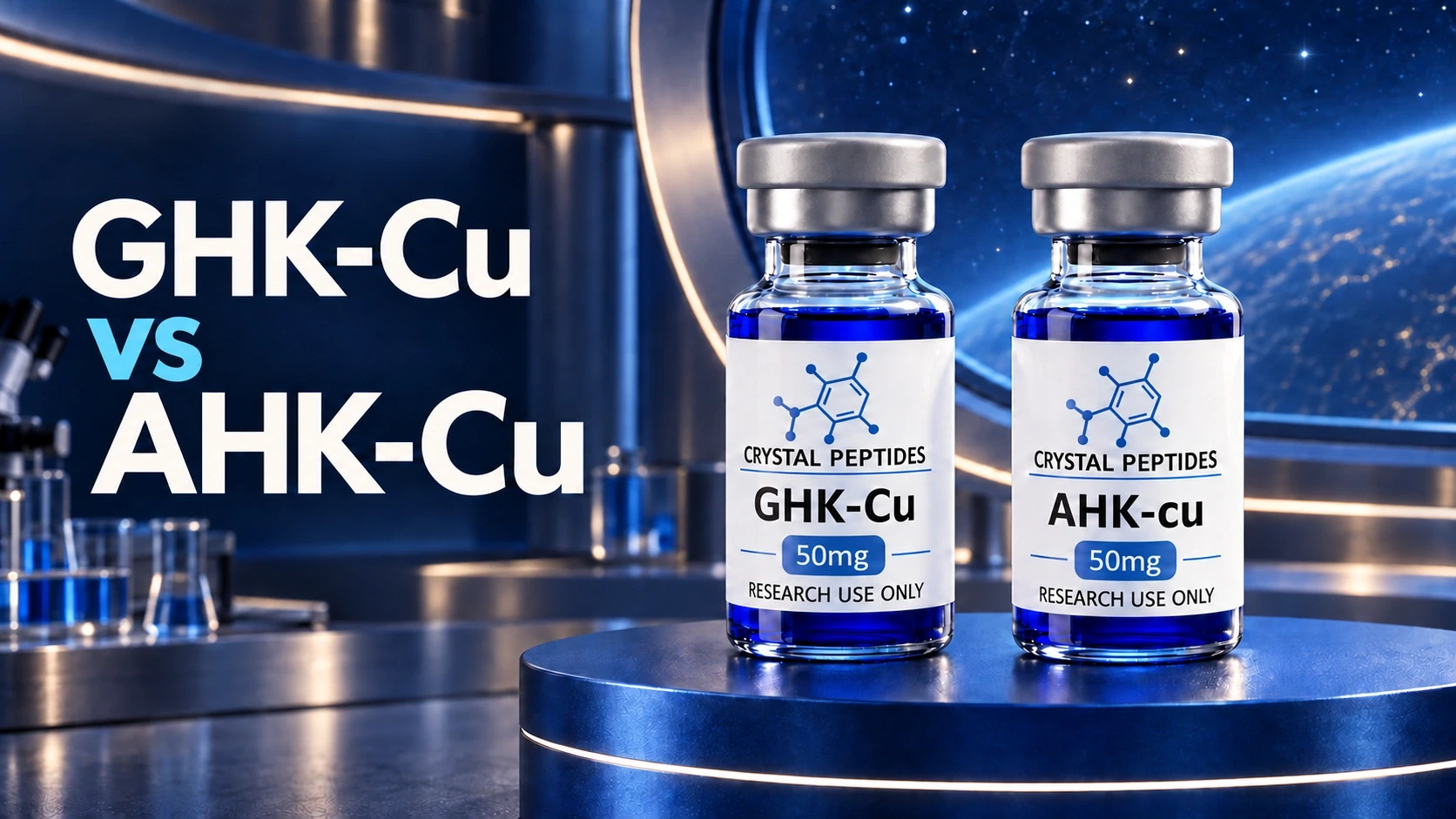 GHK-Cu i AHK-Cu: co zmienia zamiana jednego aminokwasu?